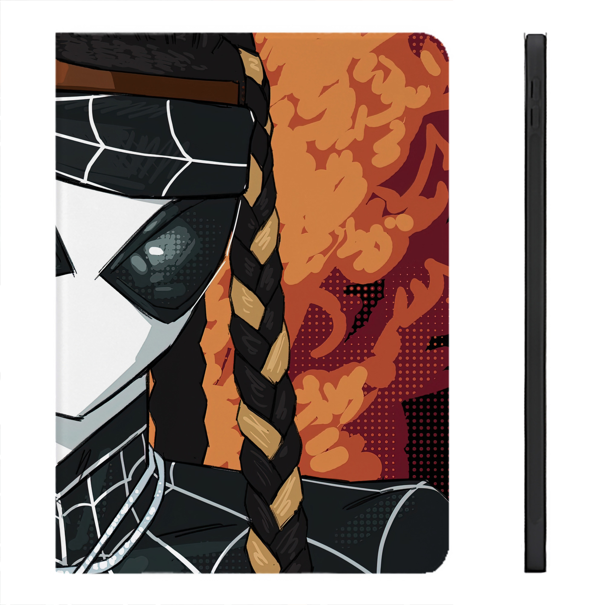 （画像用） Spider Man スパイダーマン IPadケース ペンホルダー付き ブックスタイルデザイン
